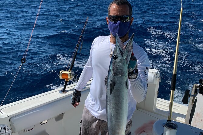 8 hours 38ft Reel Dreams Private Charter Nassau - When the day adds island and private beach time