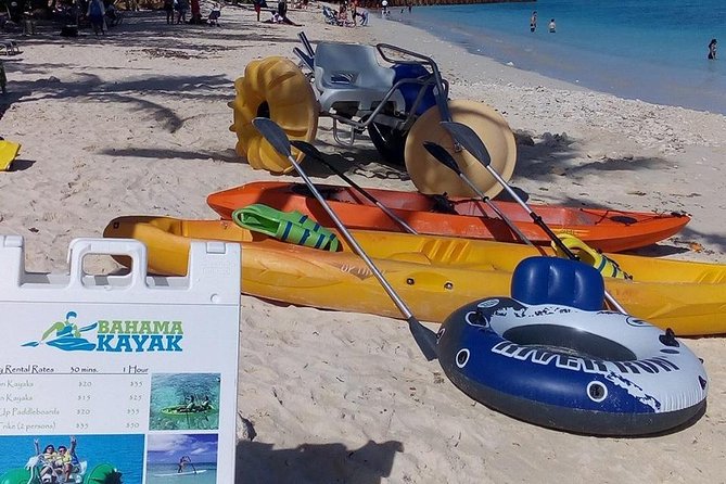 Bahama Kayak Full Day Water Sports Package at Junkanoo Beach - From 10am to 5pm, what your day looks like