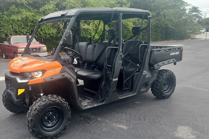 Exuma,Bahamas: 6 Seater Buggy/Jeep Rental with Bluetooth speakers - Safety, driving rules, and who should ride as a passenger