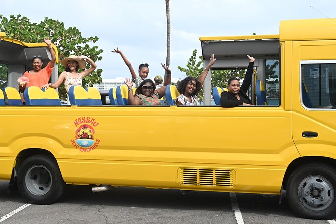 Funky Nassau Deluxe Food Tour - A Taste of The Bahamas - Open-air bus or stretch Jeep Wrangler, plus Nassau views en route