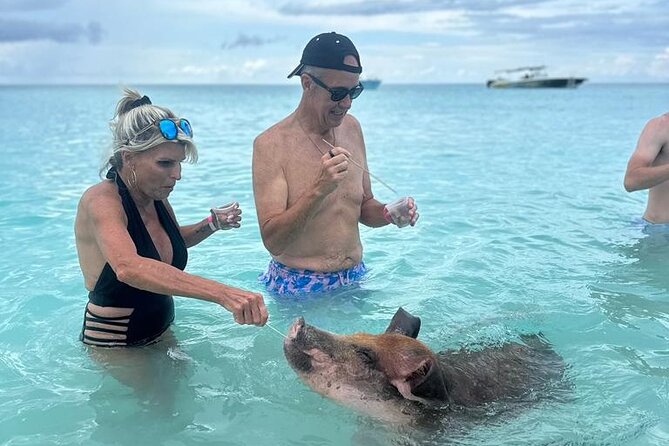 Half Day Swimming Pigs on Rose Island, Snorkeling and Lunch - Footprints beach bar lunch: the break that keeps the day pleasant