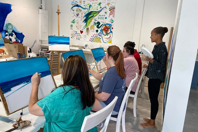 Paint and Sip at the Gallery and Wine Bar - Staff and gallery energy, what you’ll likely notice fast