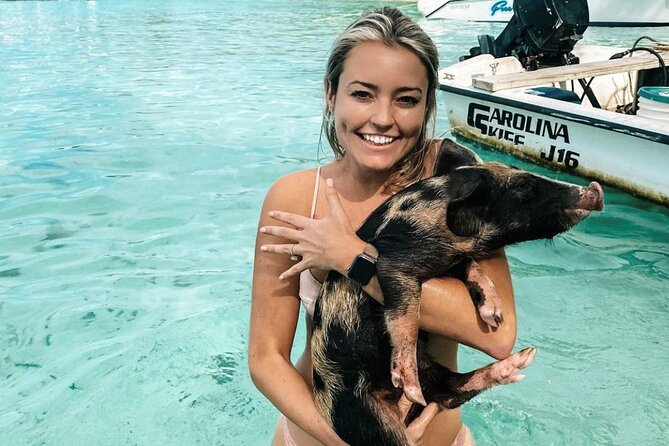 Pink Sand Beach and Swimming Pigs Adventure from Nassau - Spanish Wells and the Ocean Sandbar Swings