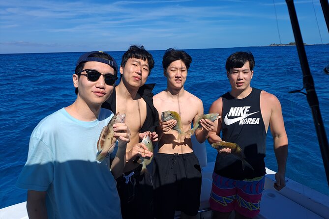 Private 4 hour Rose Island tour snorkeling fishing - Rose Island beach break: relaxing, eating local, and cooling down