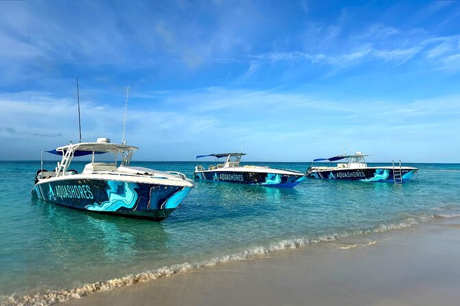 Private Tour 45ft Powerboat to Nearby Islands - Beach bar and grill on the water, games plus a lunch break