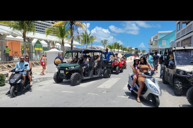 Side By Side Beach Buggy Rentals in Nassau Bahamas - Paradise Island Bridge and the Atlantis Area: The Big-Resort Contrast