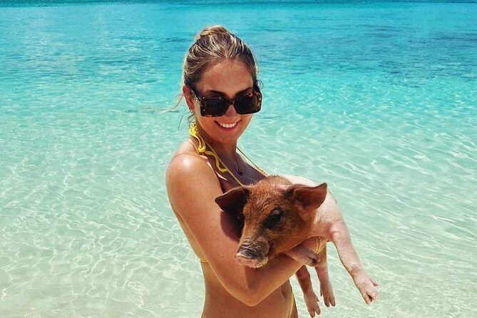 Swimming Pigs and Private Beach Club Escape - From Nassau to Rose Island: The Boat Ride Sets the Tone